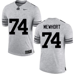 NCAA Ohio State Buckeyes Men's #74 Jack Mewhort Gray Nike Football College Jersey YRK6845YP